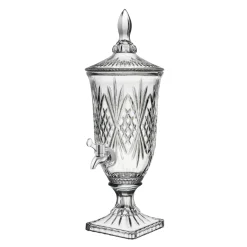 Beverage Dispenser|Dublin Glassware|Godinger Dublin Crystal Mini Beverage Dispenser