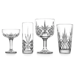Martini & Coupes|Dublin Glassware|Godinger Dublin Crystal Mixology 8 Piece Glassware Set