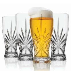 Dof & Highball|Dublin Glassware|Godinger Dublin Crystal Pint, Set of 4
