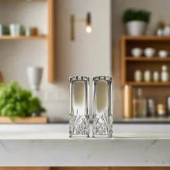 Salt & Pepper|Dublin Kitchen|Godinger Dublin Crystal Salt & Pepper Shaker Set