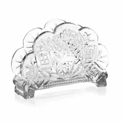 Kitchen Storage|Dublin Kitchen|Godinger Dublin Crystal Scalloped Standing Napkin Holder