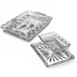 Serving Trays|Dublin Kitchen|Godinger Dublin Crystal Scalloped Serving Tray