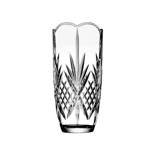 Vases|Dublin Décor|Godinger Dublin Crystal Scalloped Vase