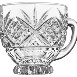 Dublin Glassware|Godinger Dublin Crystal Scalloped 10 Piece Punch Set