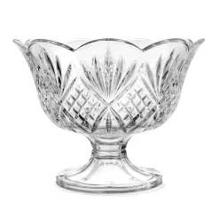 Specialty Serving|Godinger Dublin Crystal Scalloped Footed Trifle Bowl