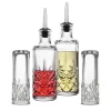 Salt & Pepper|Specialty Serving|Godinger Dublin Crystal Serve Oil, Vinegar & Salt Pepper Set
