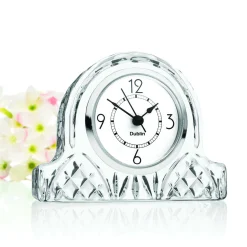 Clocks|Dublin Décor|Godinger Dublin Crystal Small Mantle Clock