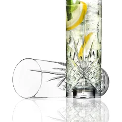 Dof & Highball|Dublin Glassware|Godinger Dublin Crystal Tom Collins Highball Glass, Set of 4