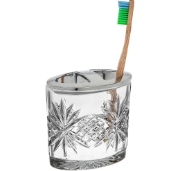 Bathroom Accessories|Dublin Décor|Godinger Dublin Crystal Tooth Brush Holder