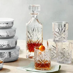 Decanter & Decanter Sets|Dublin Glassware|Godinger Dublin Crystal Whiskey Decanter