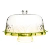 Acrylic|Specialty Serving|Godinger Dublin Yellow Acrylic 6 In 1 Cake Dome