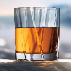 Dof & Highball|Godinger Glacier Double Old Fashion Glass, Set of 4