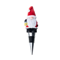 Barware Tools|Godinger Gnome Santa Wine Stopper