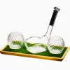Decanter & Decanter Sets|Godinger Golf 3 Piece Decanter Whiskey Set