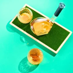 Decanter & Decanter Sets|Godinger Golf 3 Piece Decanter Whiskey Set