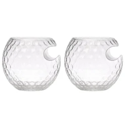 Dof & Highball|Godinger Golf Ball Cigar Double Old Fashion, Set of 2