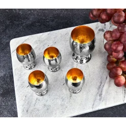 Kiddish Cups|Godinger Grape Hammered Kiddush Cup