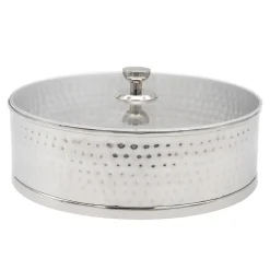 Kitchen Storage|Godinger Hammered Stainless Matzah Storage