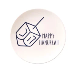 Hanukkah|Godinger Hanukkah Dreidel Appetizer Plate, Set of 4