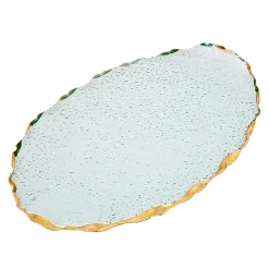 Kitchen Tools|Serving Platters|Godinger Harper Gold Edge Oval Serving Platter