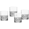 Dof & Highball|Godinger Hatch Double Old Fashion, Set of 4