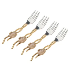 Appetizer Sets|Godinger Hellebore Dessert Fork Set