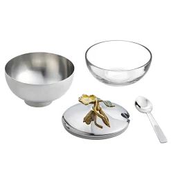 Honey & Jam Jars|Godinger Hellebore Jam Jar with Spoon