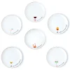 Appetizer Sets|Godinger Holiday Cheers Gold Rim Appetizer Plate, Set of 6