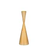 Candles & Candleholders|Godinger Hourglass Gold Tapered Candlestick