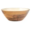 Serving Bowls|Godinger Huck Wood & Enamel Salad Bowl