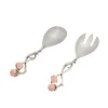 Salad Servers|Godinger Hyaline Pink Salad Server Set