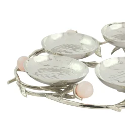 Seder Plates|Godinger Hyaline Pink Seder Plate