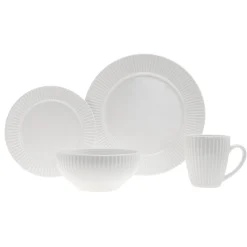 Fine Dinnerware|Godinger Inventure Porcelain 16 Piece Dinnerware Set, Service For 4
