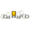 Shot Glasses|Godinger Latitude Gold Rim Shooters, Set of 6