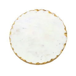 Specialty Serving|Godinger Lavi Large Marble Gold Organic Edge Lazy Susan