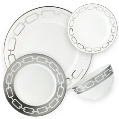 Fine Dinnerware|Godinger Lien New Bone China 16 Piece Dinnerware Set, Service for 4