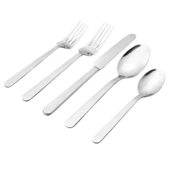 Flatware Sets|Godinger Lola Mirrored 18/0 Stainless Steel 20 Piece Flatware Set, Service For 4