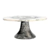 Cake Stands|Specialty Serving|Godinger Lucente Black & White Resin Cake Stand