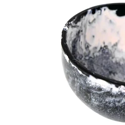 Serving Bowls|Bowls|Godinger Lucente Black & White Resin Snack Bowl