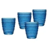 Dof & Highball|Godinger Lumina Blue Double Old Fashion, Set of 4