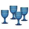 Wine & Champagne|Godinger Lumina Blue Goblet, Set of 4