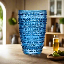 Dof & Highball|Godinger Lumina Blue Highball, Set of 4