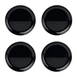 Outdoor Dinnerware|Godinger Marbella Black Stacking Melamine Salad Plate, Set of 4