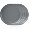 Outdoor Dinnerware|Godinger Marbella Grey Stacking Melamine Dinner Plate, Set of 4