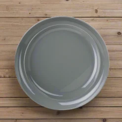 Outdoor Dinnerware|Godinger Marbella Grey Stacking Melamine Dinner Plate, Set of 4