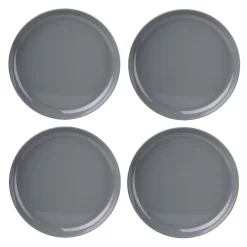 Outdoor Dinnerware|Godinger Marbella Grey Stacking Melamine Dinner Plate, Set of 4