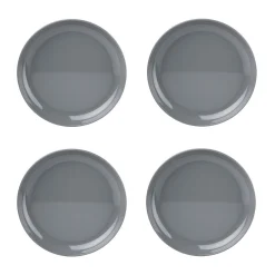 Outdoor Dinnerware|Godinger Marbella Grey Stacking Melamine Salad Plate, Set of 4