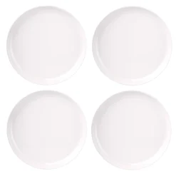 Outdoor Dinnerware|Godinger Marbella White Stacking Melamine Dinner Plate, Set of 4