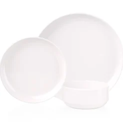 Outdoor Dinnerware|Godinger Marbella White Stacking Melamine Cereal Bowl, Set of 4