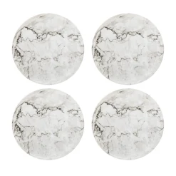 Outdoor Dinnerware|Godinger Marble Melamine Salad Plate, Set of 4